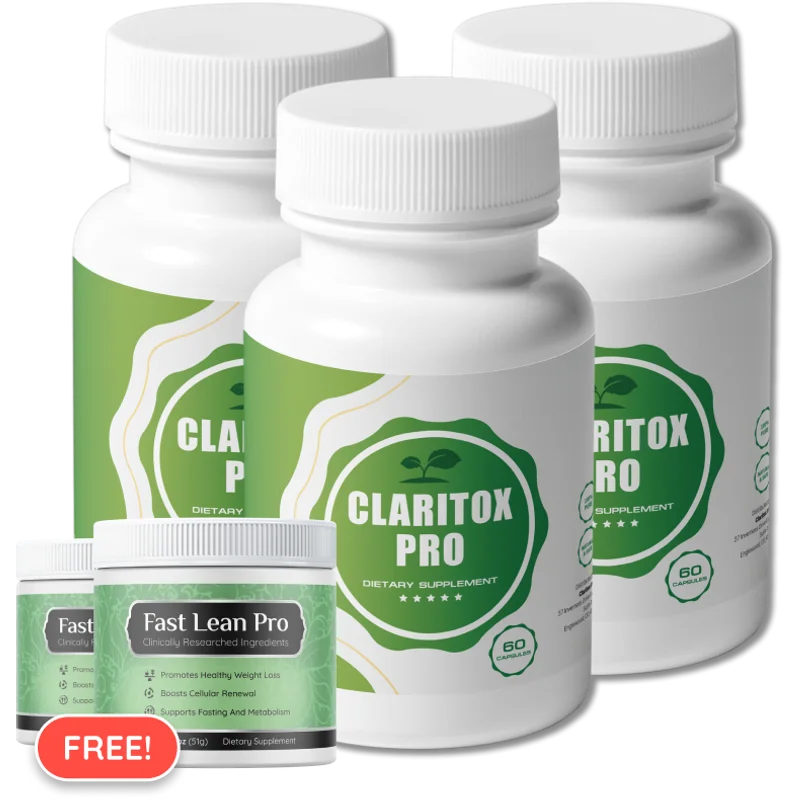 Claritox Pro Cognitive Support — 3 Bottle / 90 Day Pack
